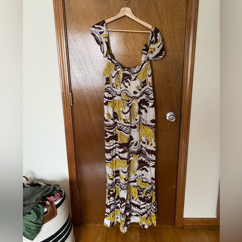 Anthropologie Tiger Maxi Dress